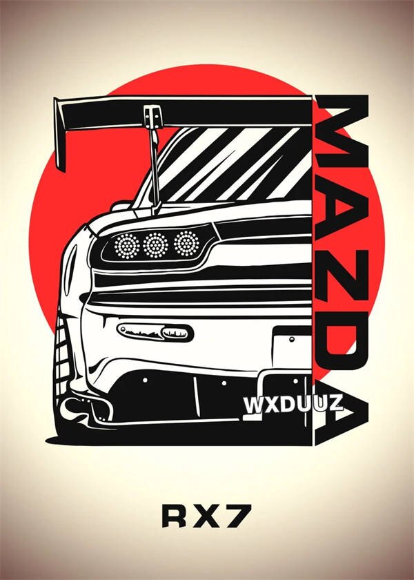 JDM car poster
