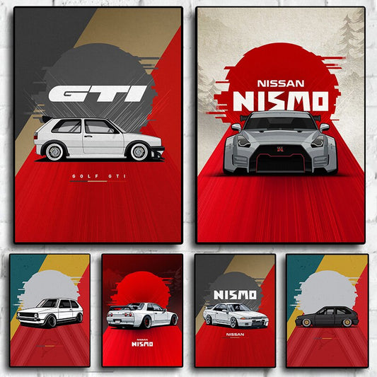 80s Style JDM Posters