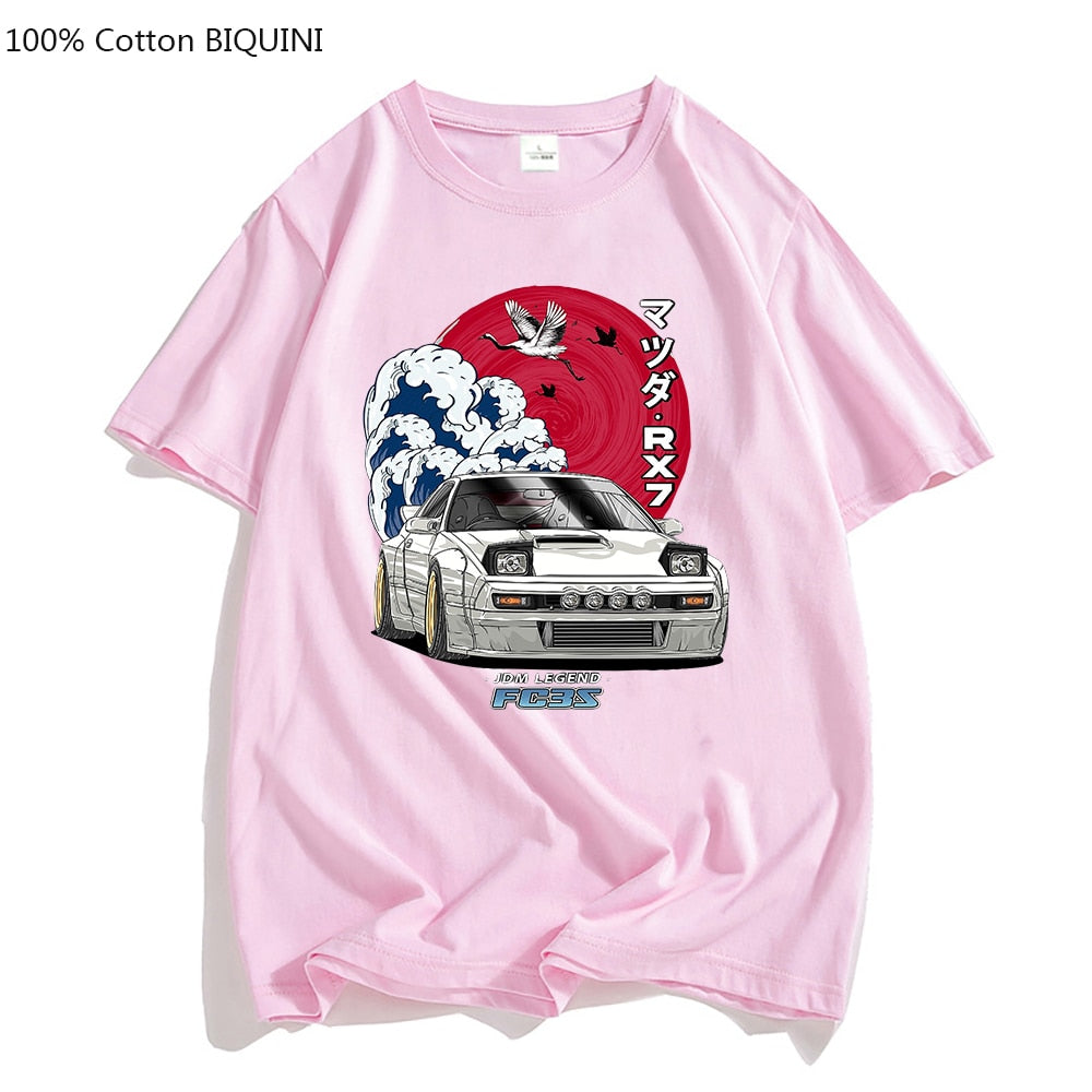 Pink Rx3 Retro Vintage Mazda Rotary Powered Wankel JDM Essential T-Shirt  for Sale by dragphotos